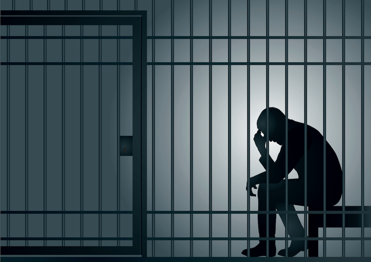 Illustration of a Man Lock Up in Prison | Drug Charges Attorney​​ in Los Angeles | Wegman & Levin