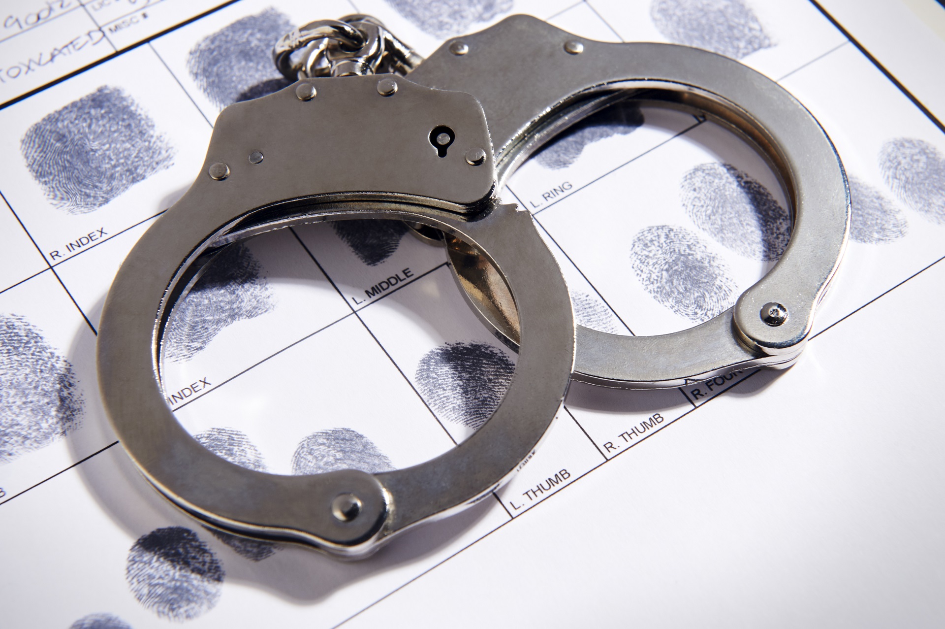 Steel Handcuff on Fingerprints | Criminal Attorney in Los Angeles California​​​​ | Wegman & Levin