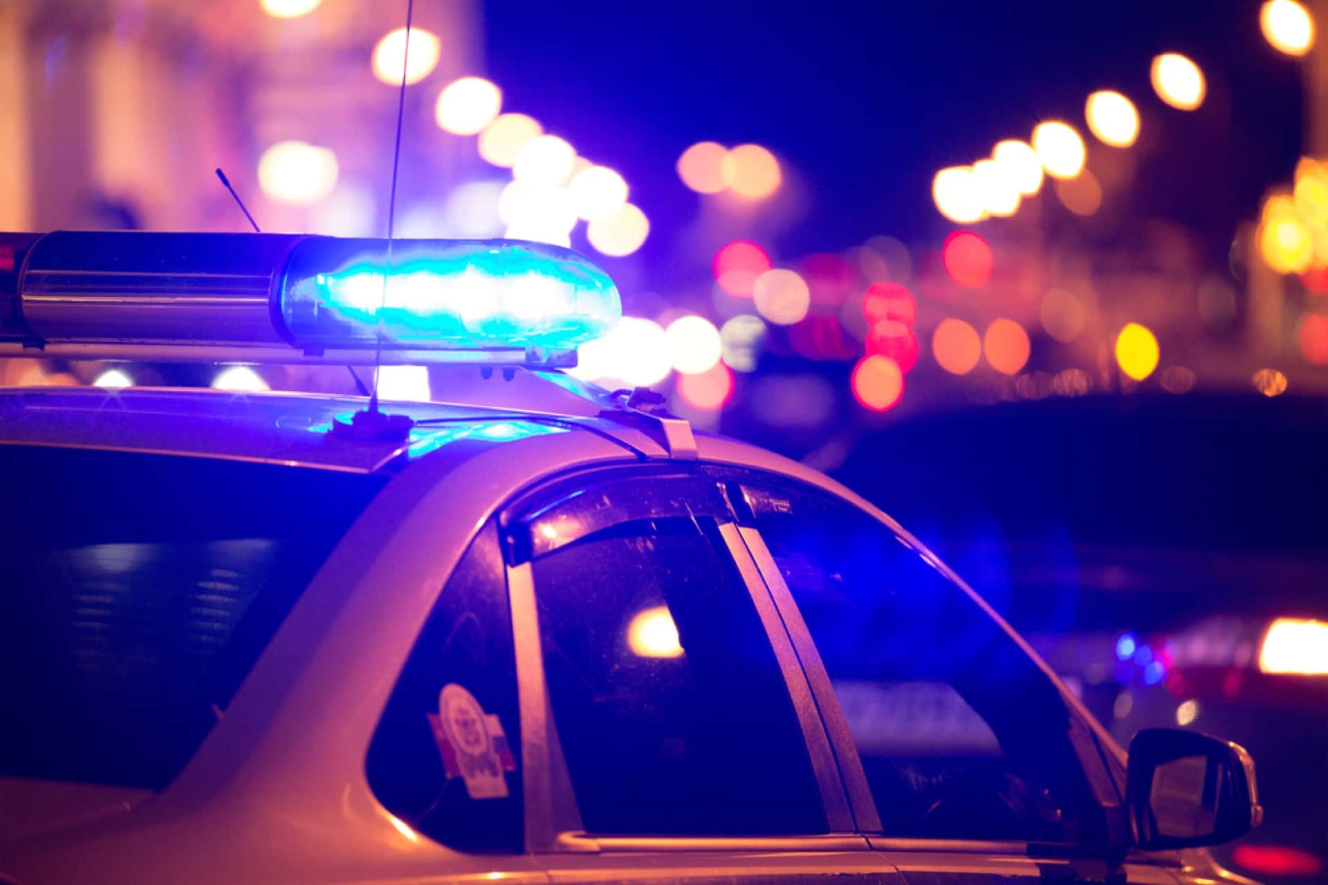 Blue Light Flasher Atop of a Police Car | Criminal Defense Attorney in Los Angeles | Wegman & Levin