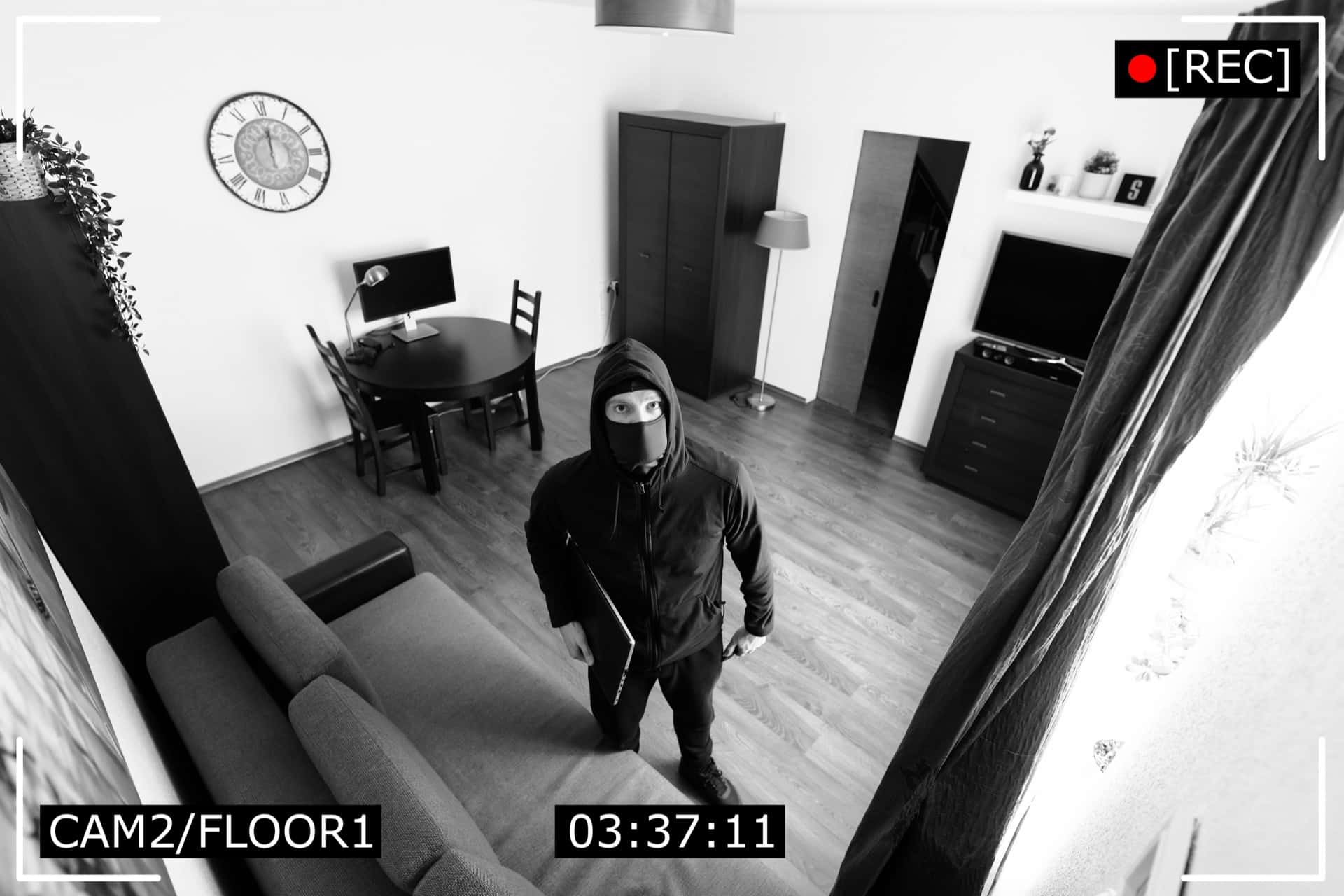 Burglar Captured on CCTV in Living Room | Los Angeles Murder Defense Attorney ​​| Wegman & Levin